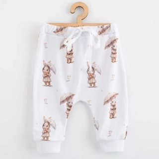 Dětské bavlněné kalhoty Jogger New Baby For Babies bunny velikost 56 (0-3m)