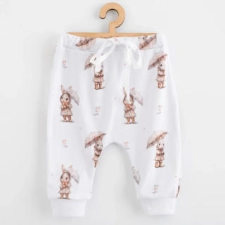 Dětské bavlněné kalhoty Jogger New Baby For Babies bunny velikost 80 (9-12m)