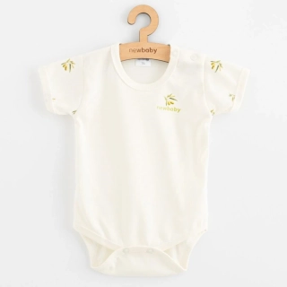 Kojenecké body s krátkým rukávem z organické bavlny New Baby Olivy velikost 80 (9-12m)