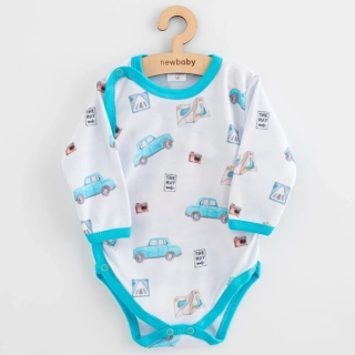 Kojenecké celorozepínací body New Baby Classic II cars, vel. 62 (3-6m)