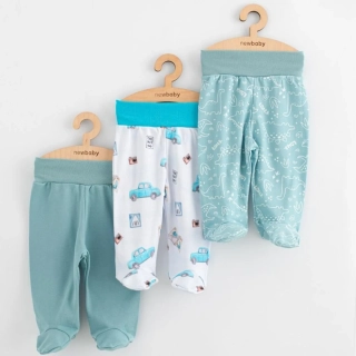 Kojenecké polodupačky New Baby Classic II 3ks boy velikost 68 (4-6m)