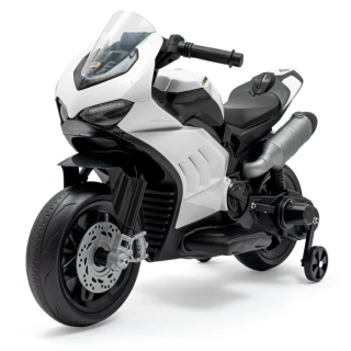 Dětská elektrická motorka Baby Mix Supersport bílá