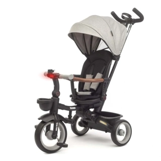 Luxusní dětská tříkolka s osvětlením Milly Mally Twinkle grey