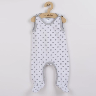 Kojenecké dupačky New Baby Classic II šedé s hvězdičkami