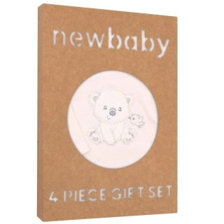 Kojenecká soupravička do porodnice New Baby Sweet Bear béžová velikost 56 (0-3m)