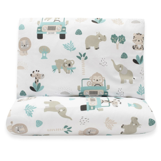 2-dílné ložní povlečení New Baby Safari II 90/120 cm mint