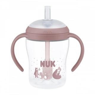 Kojenecká láhev NUK Perfect Match na učení s brčkem BEAR 150 ml