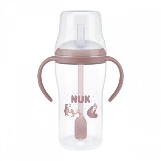 Kojenecká láhev NUK Perfect Match na učení s brčkem BEAR 260 ml