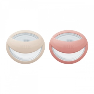 Dudlík NUK Perfect Match 0-6m 2 ks beige/red velikost 0-6 m