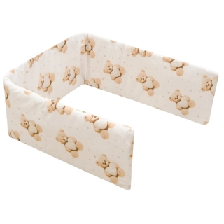 Mantinel do postýlky New Baby Love Teddy Bear beige