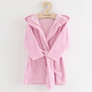 Dětský froté župan New Baby pink velikost 104/110