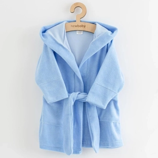 Dětský froté župan New Baby blue, vel. 104/110