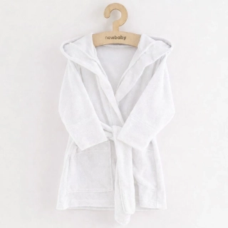Dětský froté župan New Baby white velikost 92/98