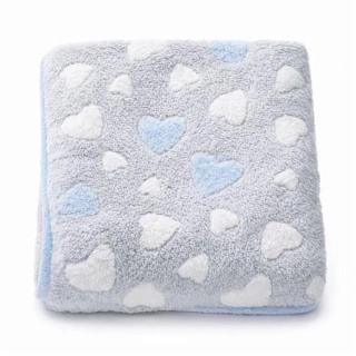 Dětská deka New Baby 80x90 heart blue