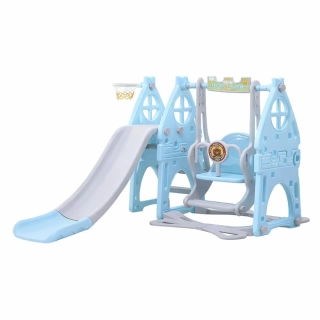 Dětská skluzavka s houpačkou Baby Mix 3v1 baby blue