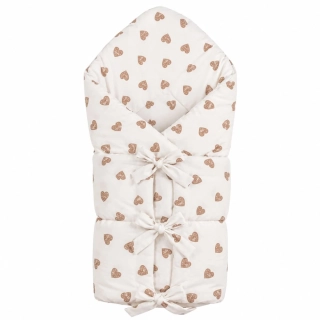 Klasická šněrovací zavinovačka New Baby srdíčka
