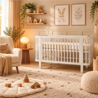 Dětská oválná postýlka Klára New Baby bílá